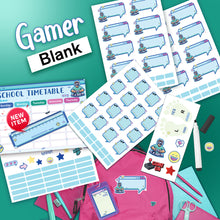 (New) Blank School Labels _ Gamer