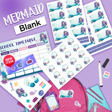 (New) Blank School Labels _ Mermaid
