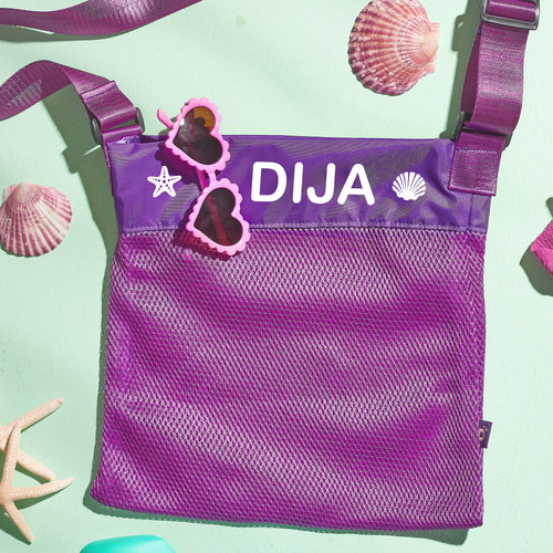 Kids Beach Bag purple  - شنطة بحر اطفال بنفسجي