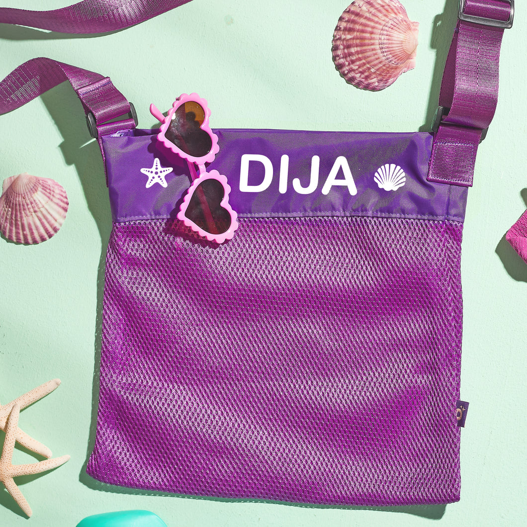 Kids Beach Bag purple  - شنطة بحر اطفال بنفسجي
