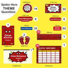 School Labels Package_ Spider Hero