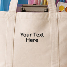 School Supply Delivery Tote Bag with Zipper & Poster Roll Holder شنطة تسليم مستلزمات المدرسة بسوستة وحامل رول اللوحات