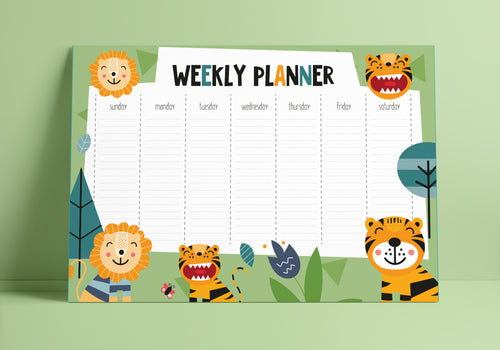 Weekly Planner - Tiger