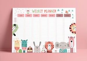 Weekly Planner - Zoo
